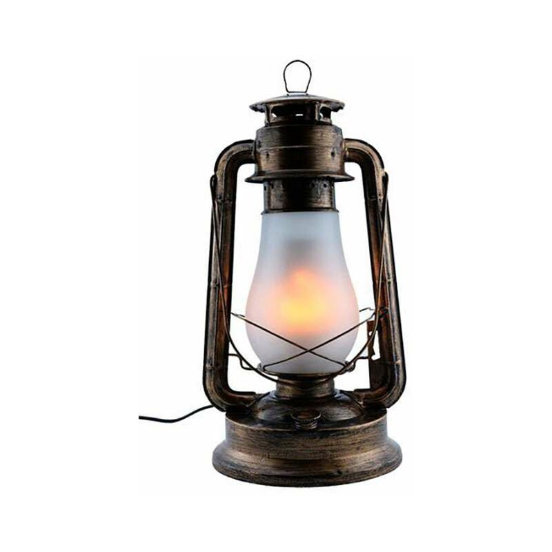 foto del prodotto optonica lanterna led 5w e27 bronzo bianco caldo 1300k