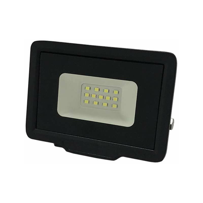 foto del prodotto optonica luce led 10w 50w nero impermeabile ip65 800lm bianco naturale 4500k
