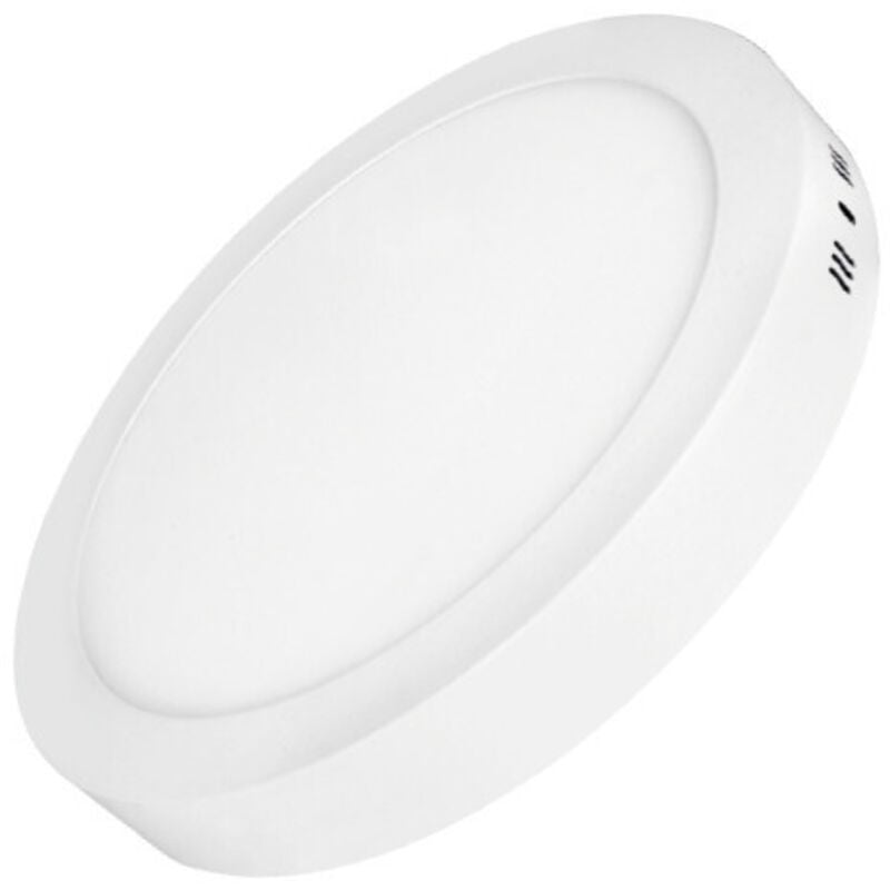 foto del prodotto optonica mini pannello rotondo led 18w bianco naturale 4500k 210mm alluminio