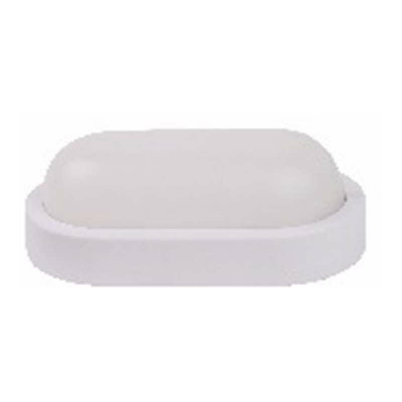 foto del prodotto optonica plafoniera led impermeabile ip54 8w 600lm 40w ovale bianco caldo 2700k