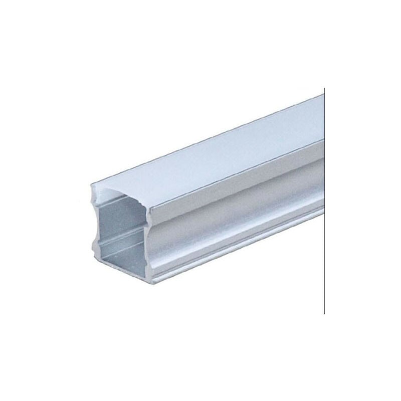 foto del prodotto optonica profilo alluminio 17,2 mm x h14,4mm diffusore bianco per nastro led 2m