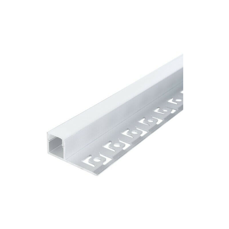 foto del prodotto optonica profilo alluminio con rivestimento grigio per nastro led 2m