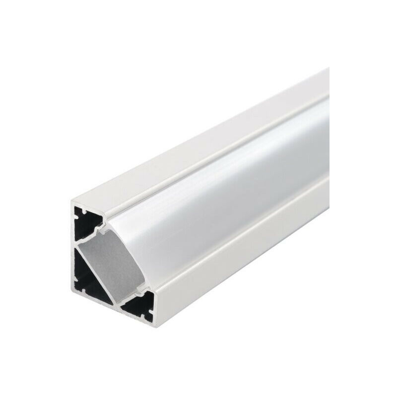 foto del prodotto optonica profilo di alluminio angolo 45 per nastro led 2m