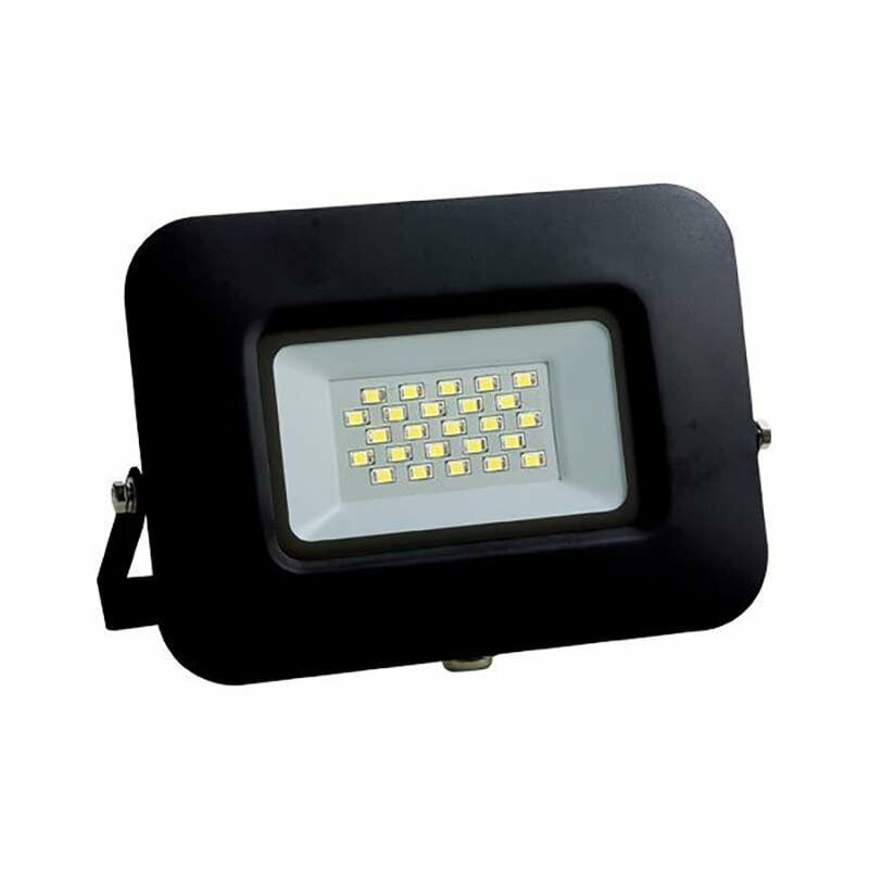 foto del prodotto optonica proiettore led 10w 60w linea premium nera ip65 850lm white day 6000k