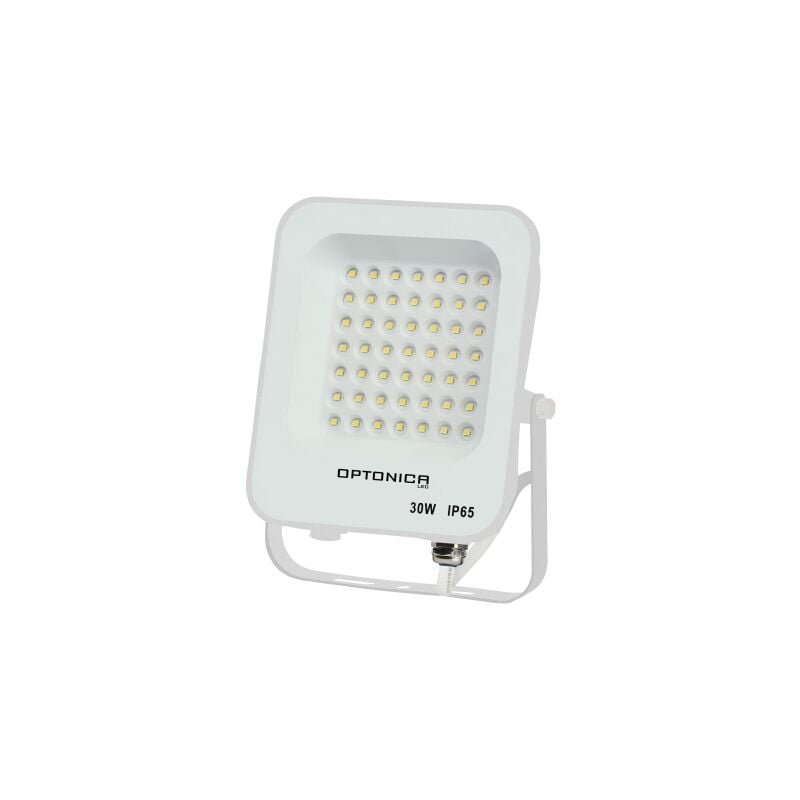 foto del prodotto optonica proiettore led bianco 30w ip65 2700lm 160w bianco caldo 2700k