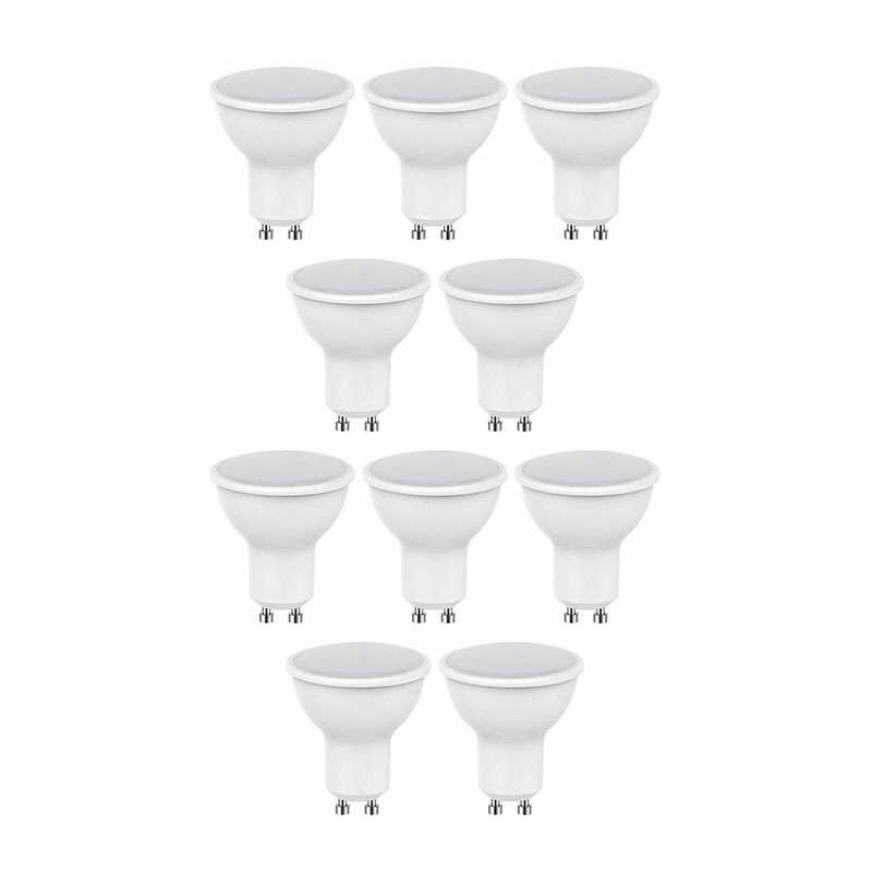 foto del prodotto optonica set di 10 faretti led gu10 5w eq. 40w 320lm premium bianco naturale 4500k