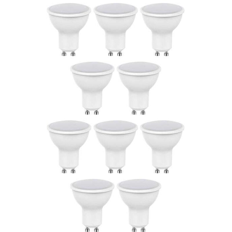 foto del prodotto optonica set di 10 punti led gu10 5w eq. 40w 320lm premium bianco hot 2700k