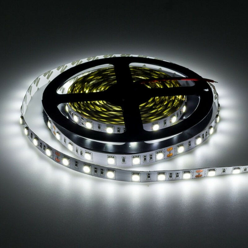 foto del prodotto optonica striscia led 14,4w m 24v 60led m lunghezza 5m bianco giorno 6000k