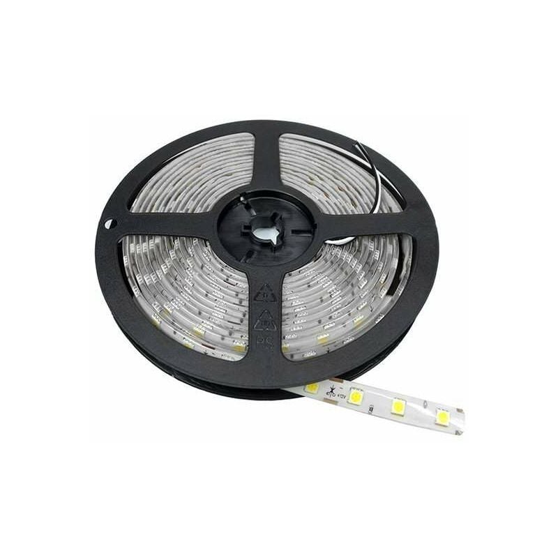 foto del prodotto optonica striscia led waterproof 60led m 14,4w m 5m bianco naturale 4000k