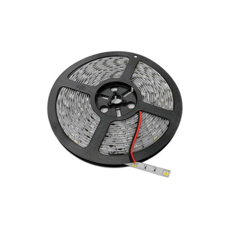 foto del prodotto optonica striscia led waterproof ip54 7.2w m dc12v 30led m lunghezza 5m bianco caldo 2800k