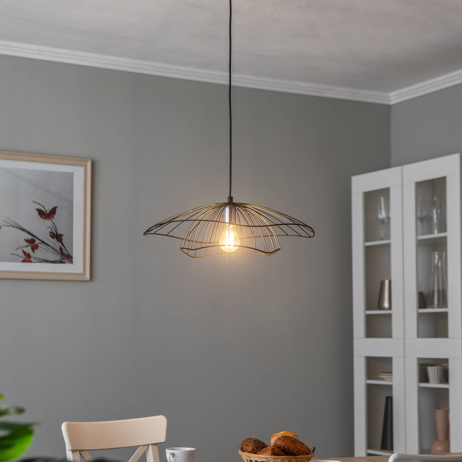 foto del prodotto opviq lampada a sospensione tel 6500 50cm nero