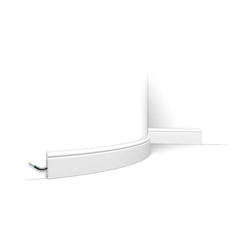 foto del prodotto orac - battiscopa flessibile sx165f, elegante, classico con curve morbide