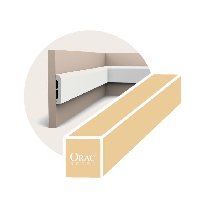 foto del prodotto orac confezione da 4 metri binario per sedie multiuso cascade con piano arrotondato sx183