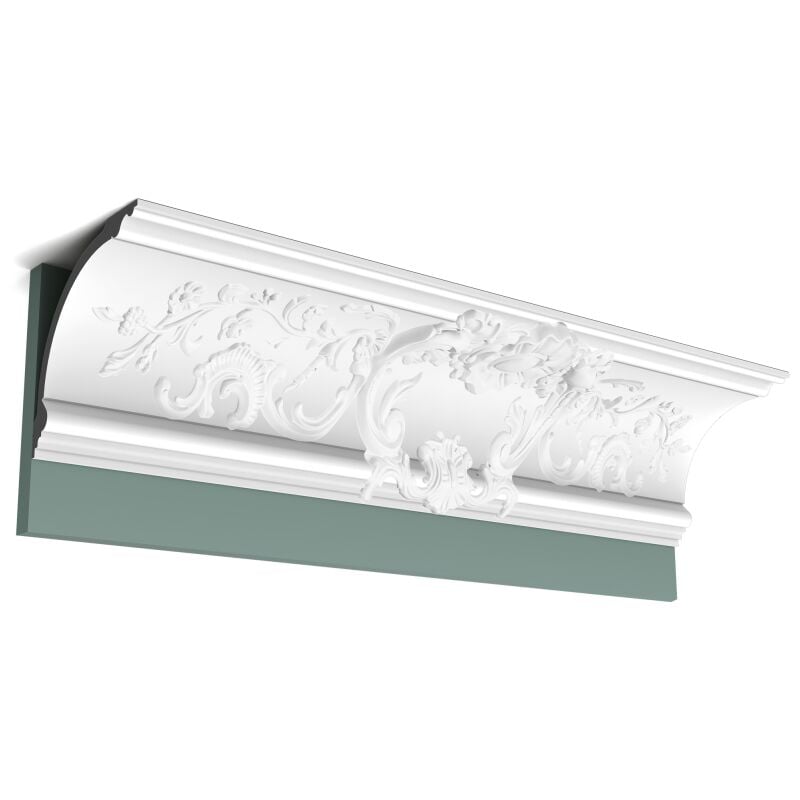 foto del prodotto orac - cornice con volute decorative decor - l200xp18,2xh18,2cm - c338a