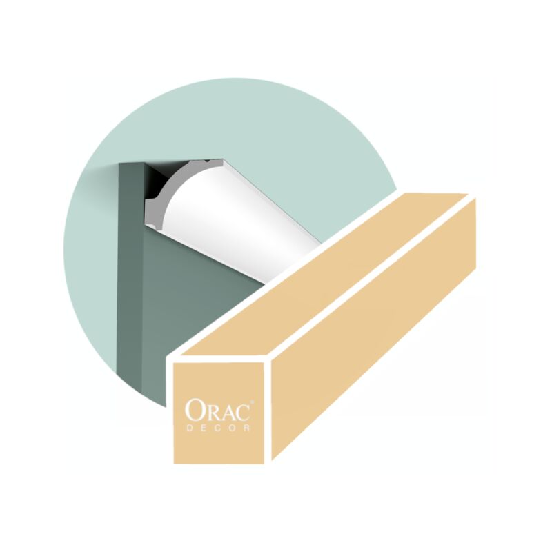 foto del prodotto orac cornicione arrotondato decor l200xp4,8xh4,1cm scatola da 4 metri c260