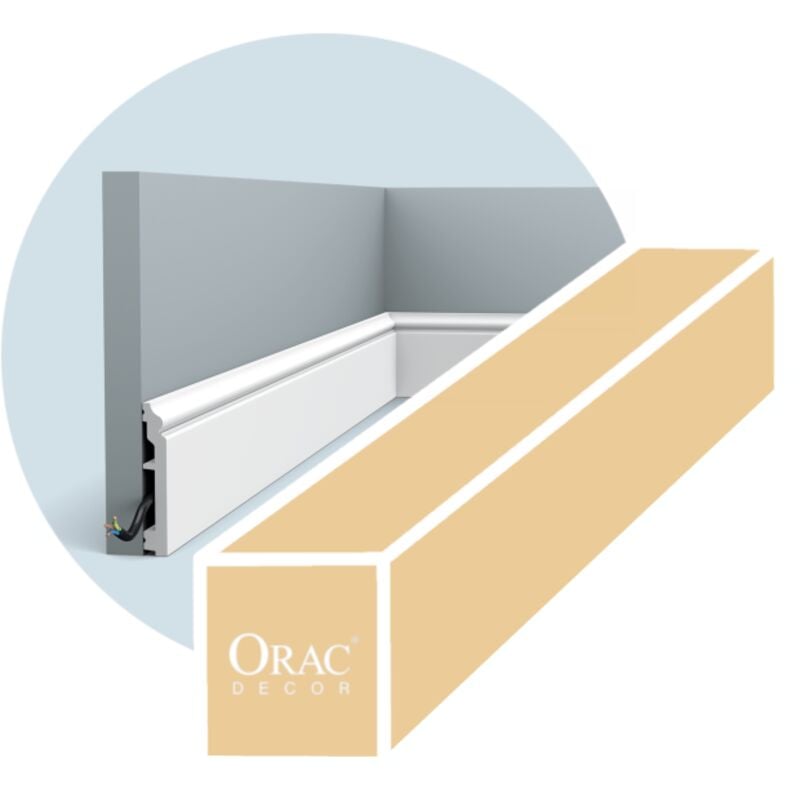 foto del prodotto orac - scatola completa di 40 metri di battiscopas sx173