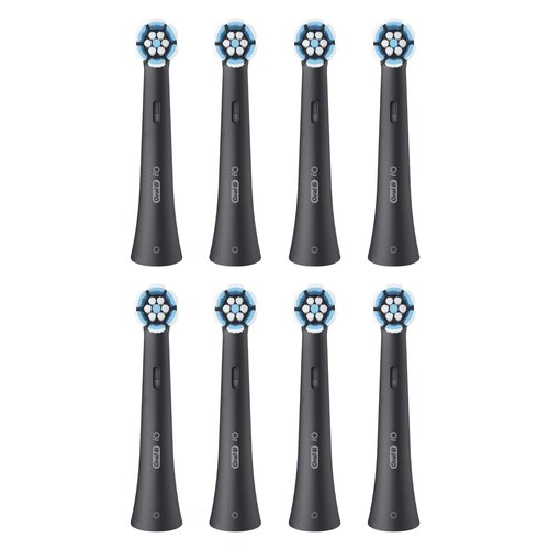foto del prodotto oral b io series gentle care black, original replacement round brush heads, suitable for sensitive gums, 8