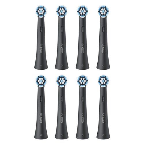 foto del prodotto oral b io series gentle care black, original replacement round brush heads, suitable for sensitive gums, 8 8700216778602