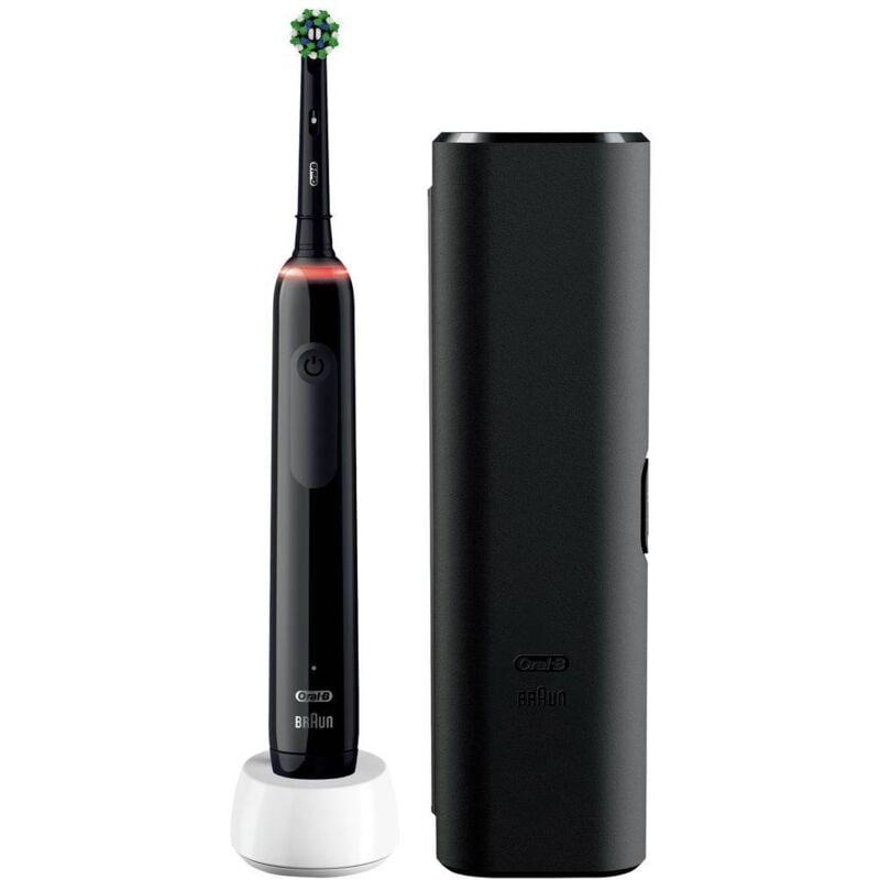 foto del prodotto oral-b pro 3 3500 black 075991 spazzolino da denti elettrico rotazione/oscillazione/pulsazione nero
