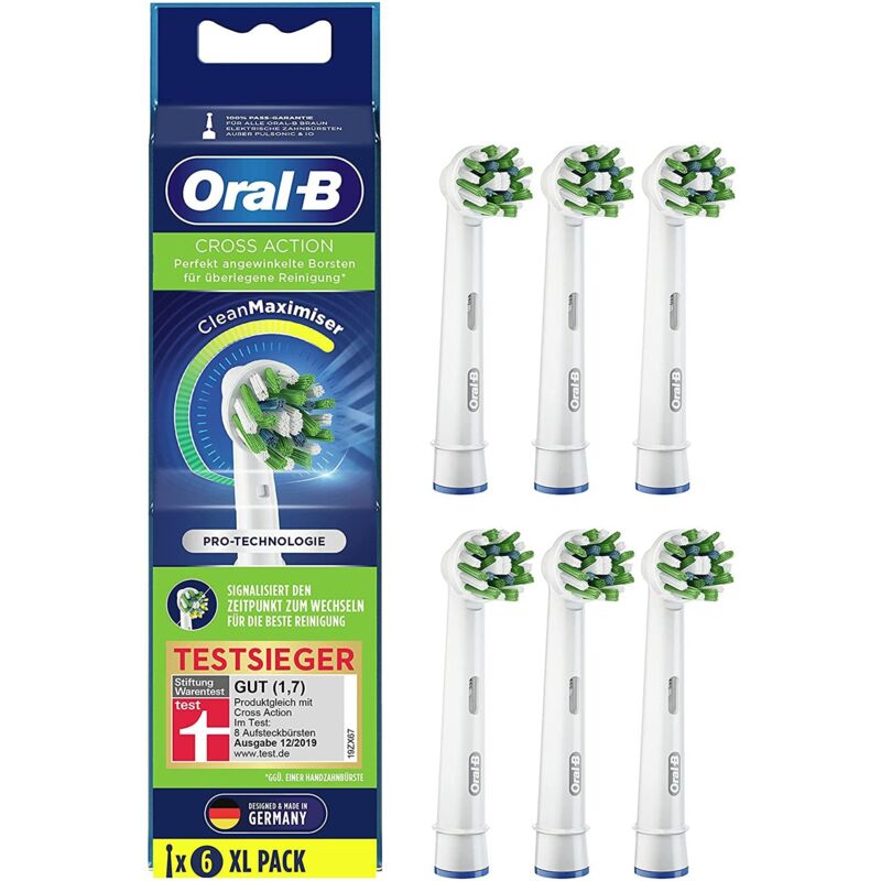 foto del prodotto oral b spazzole cross action cleanmaximiser 6 pezzi