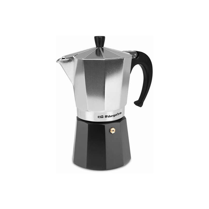 foto del prodotto orbegozo caffettiera kfm 930, alluminio, nero, argento, 9 tazze