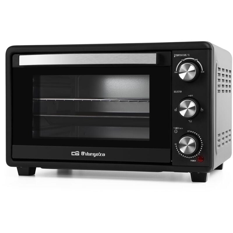 foto del prodotto orbegozo hci 5025, forno elettrico, 25 litri, termostato regolabile, 1500 w, indicatore luminoso, timer, riscaldamento simulaneo o individuale,