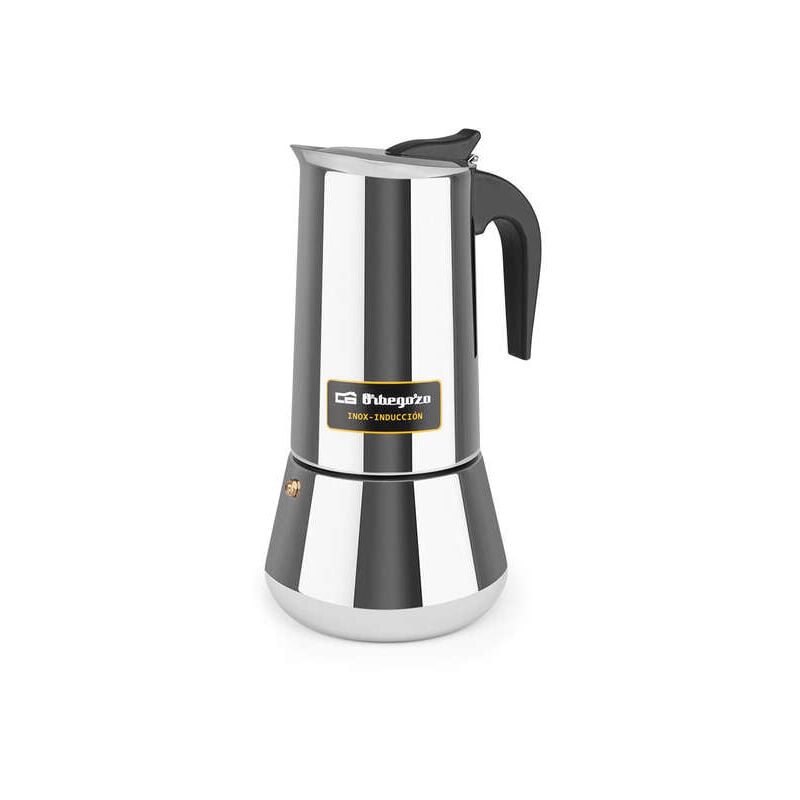 foto del prodotto orbegozo kfi 1260 caffettiera italianade acciaio inox capacit 12 tazze manico ergonomico compatibile con cucine gas elettrico ceramica e
