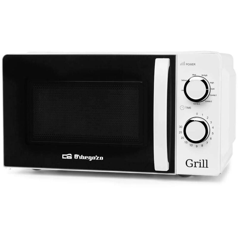 foto del prodotto orbegozo mig 2130, microonde, capacit 20 litri, 900 w, 3 funzioni combinate, inclusa griglia per funzione grill, timer, segnale di fine cottura,