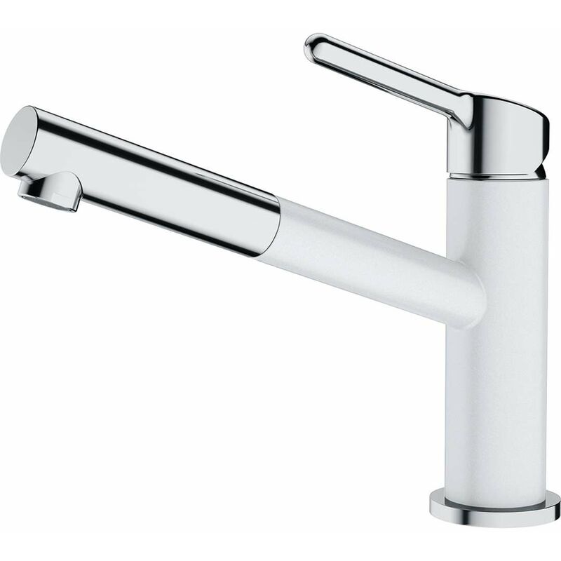 foto del prodotto orbit miscelatore da lavello fc 3055.094 con bocca di erogazione estraibile, cromo ghiaccio bianco 115.0623.139 franke