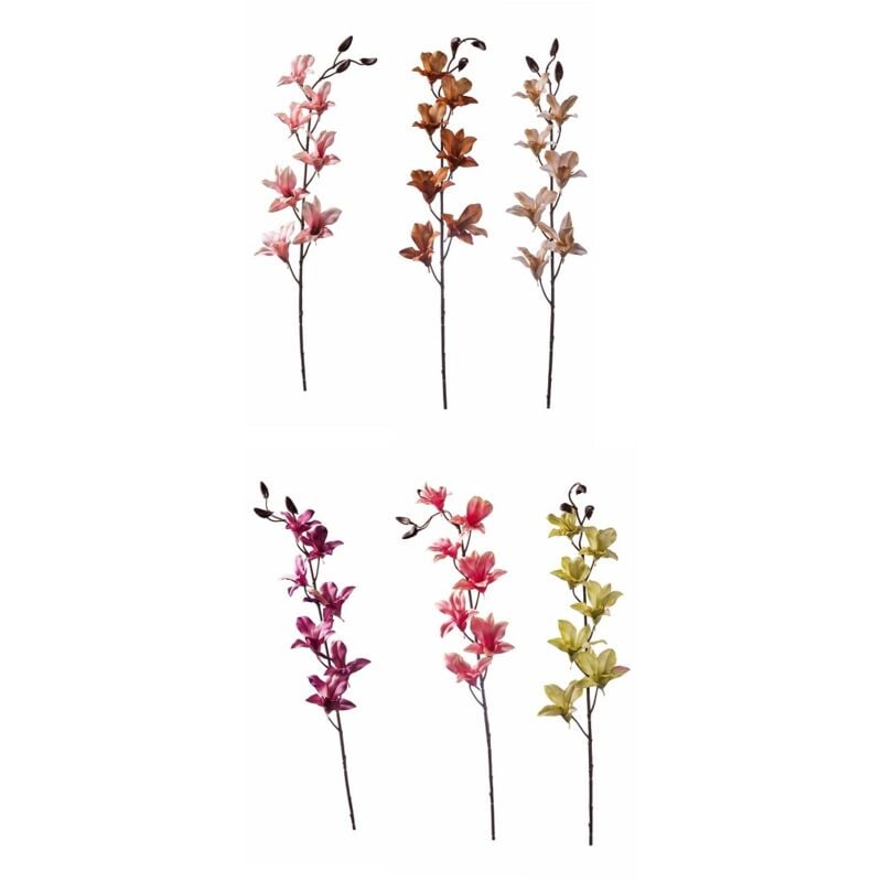 foto del prodotto orchidea 97cm con 7 fiori e 1 bocciolo in 6 colori