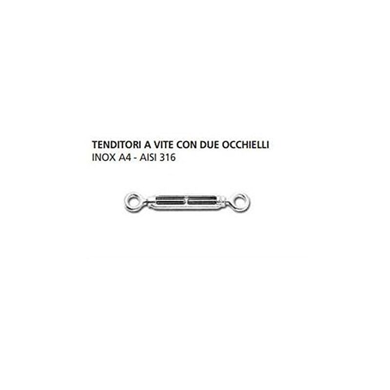 foto del prodotto oreca 1 tenditore a vite con 2 occhielli in inox 8 x 120 mm 0021504.ix