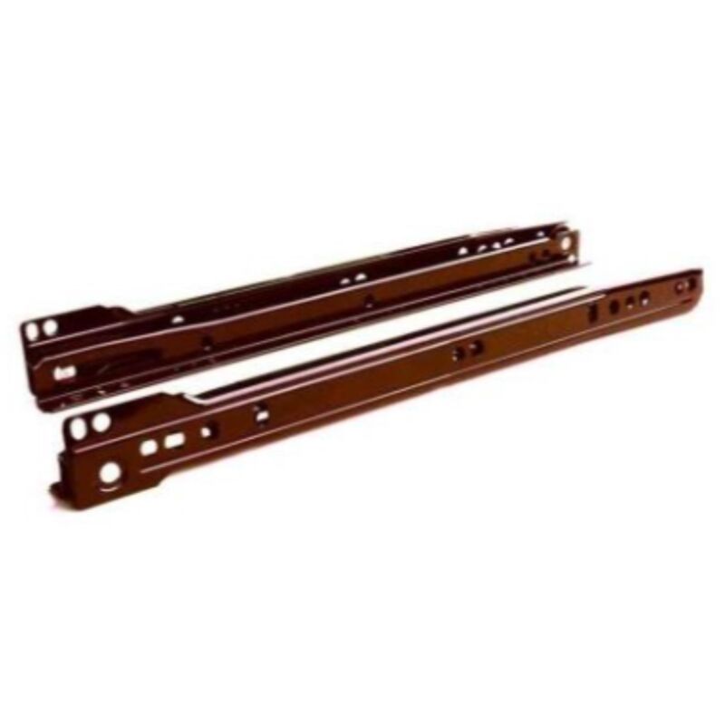 foto del prodotto oreca coppia di giude per cassetti in metalload estrazione semplice 350mm colore marrone
