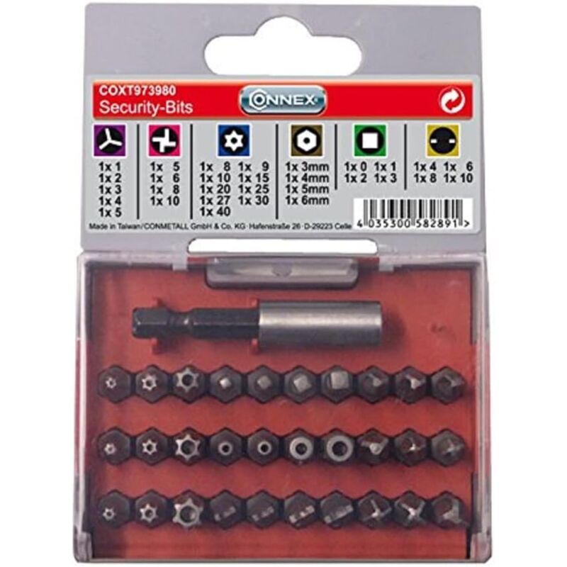 foto del prodotto oreca set inserti security 30 pz. supporto magnetico