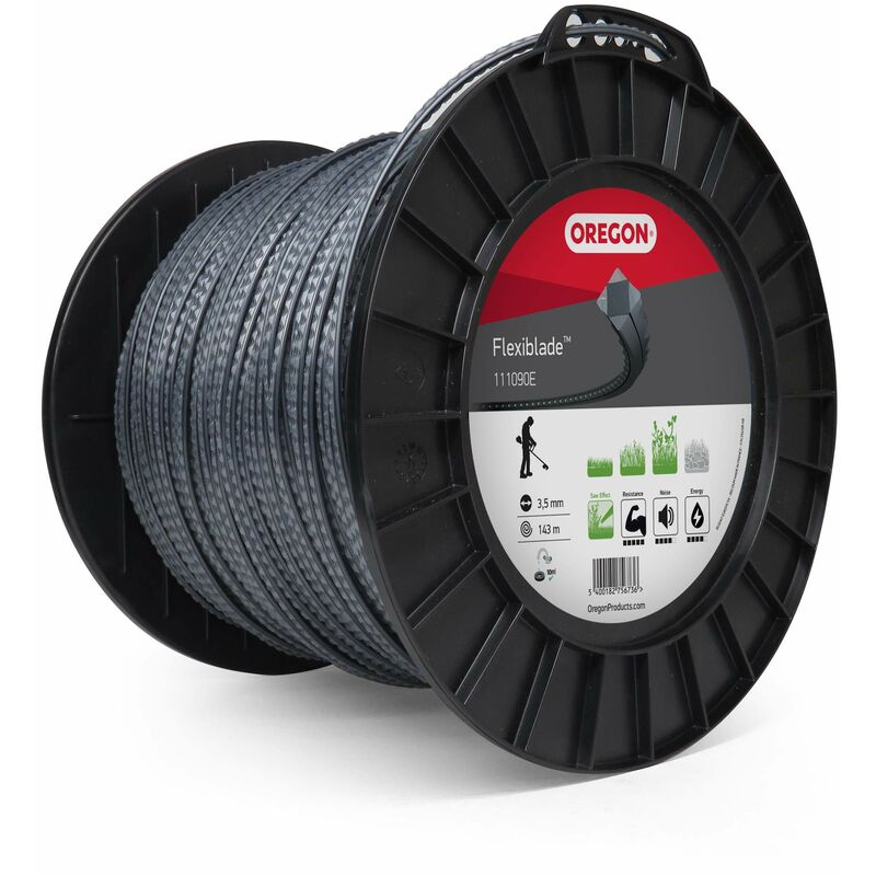 foto del prodotto oregon 111090e, flexiblade, bobina di filo di nylon per decespugliatore, 3.5 mm x 143 m