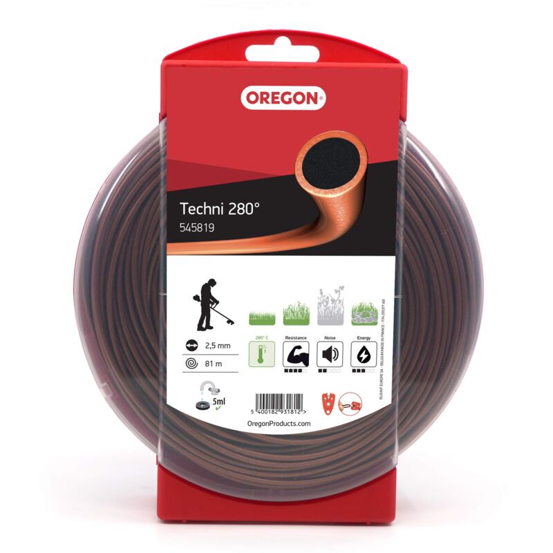 foto del prodotto oregon 545819 techni linea trimmer resistente al calore per 280 erba alta ed erbacce