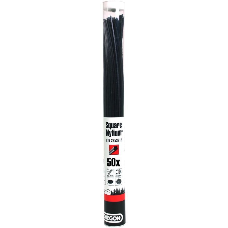foto del prodotto oregon filo decespugliatore quadrato nylium nero 3.75mm 42cm 295372e
