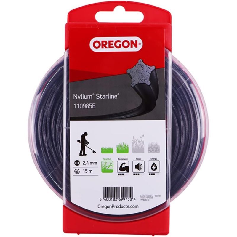 foto del prodotto oregon - filo per decespugliatore etoile nylium starline nero ø 2.7mm/70m 110987e
