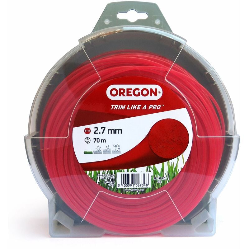 foto del prodotto oregon filo per decespugliatore filo in nylon tondo di ricambio universale per tagliabordi e decespugliatori ideale per giardinaggio e fai da te