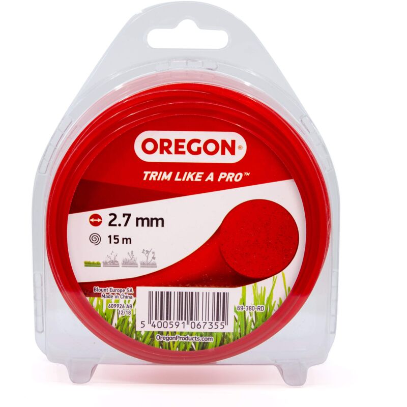 foto del prodotto oregon filo per decespugliatore filo in nylon tondo di ricambio universale per tagliabordi e decespugliatori ideale per giardinaggio e fai da te