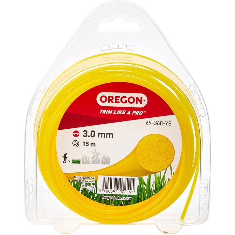 foto del prodotto oregon filo per decespugliatore filo in nylon tondo di ricambio universale per tagliabordi e decespugliatori ideale per giardinaggio e fai da te