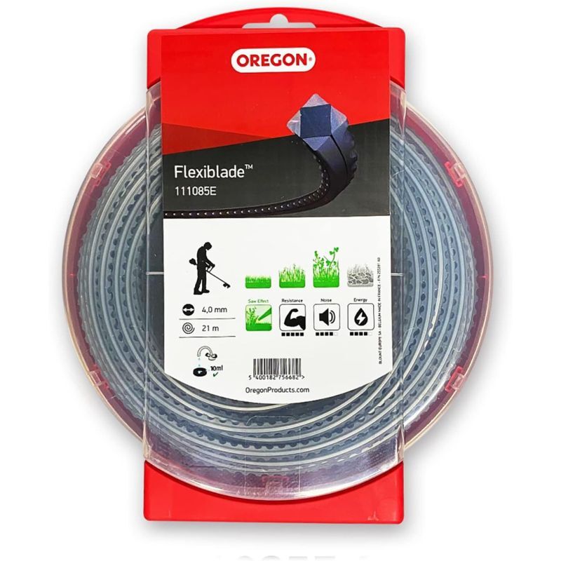 foto del prodotto oregon filo per tosaerba flexiblade, 4.0 mm x 21 m, 111085e
