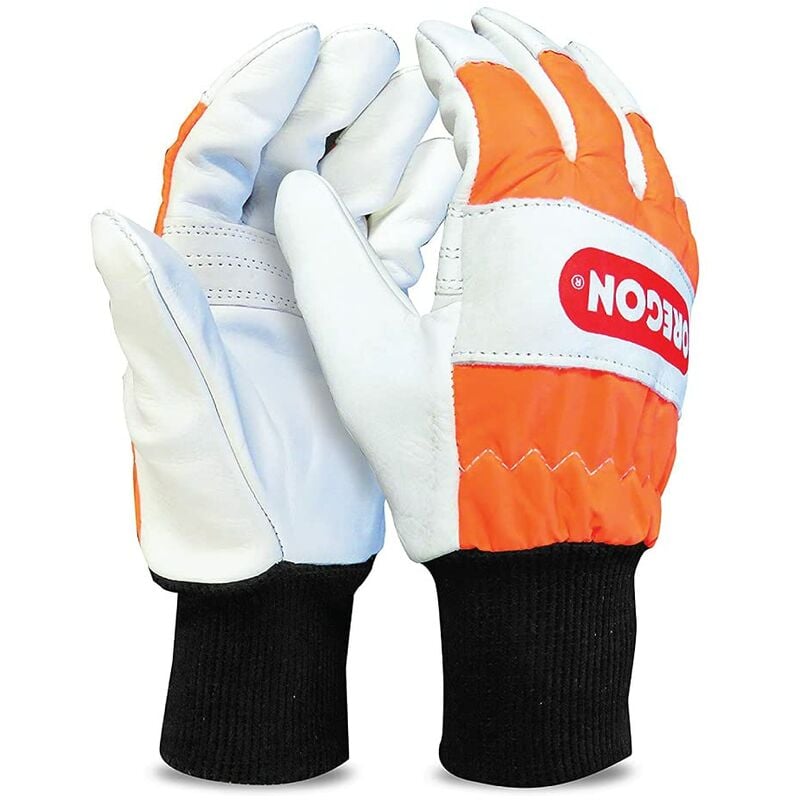 foto del prodotto oregon guanti protettivi multiuso per la mano sinistra, realizzati in pelle liscia, adatti per l utilizzo con motosega extra large taglia 11 
