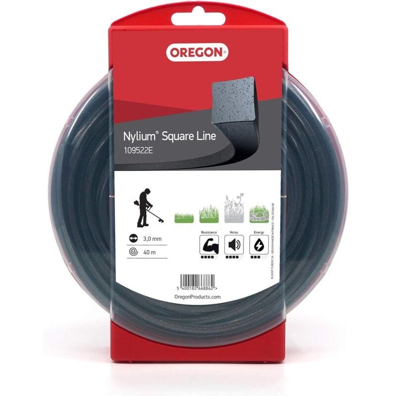 foto del prodotto oregon square nylium 109522e filo per decespugliatore per vegetazione secca su terreni rocciosi