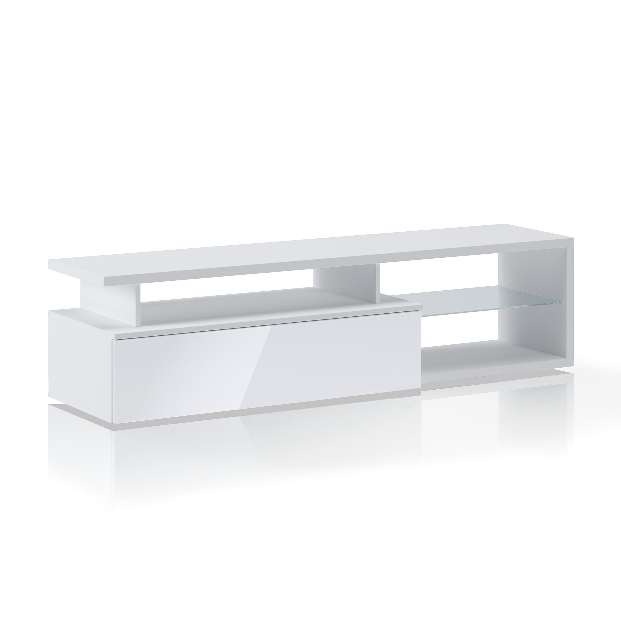 foto del prodotto oresteluchetta mobile porta tv effetto legno bianco cm. h.41 x l.160 x p.38 45