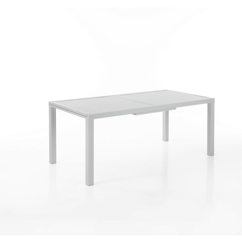 foto del prodotto oresteluchetta tavolo allungabile in alluminio bianco cm. h.75 x l.180 238 x p.90