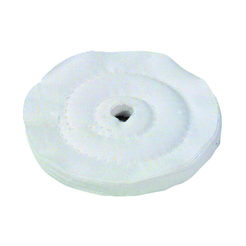 foto del prodotto orework tivoly disco lucidante in cotone 100mm utilizzato con portautensili per lucidare tutte le superfici