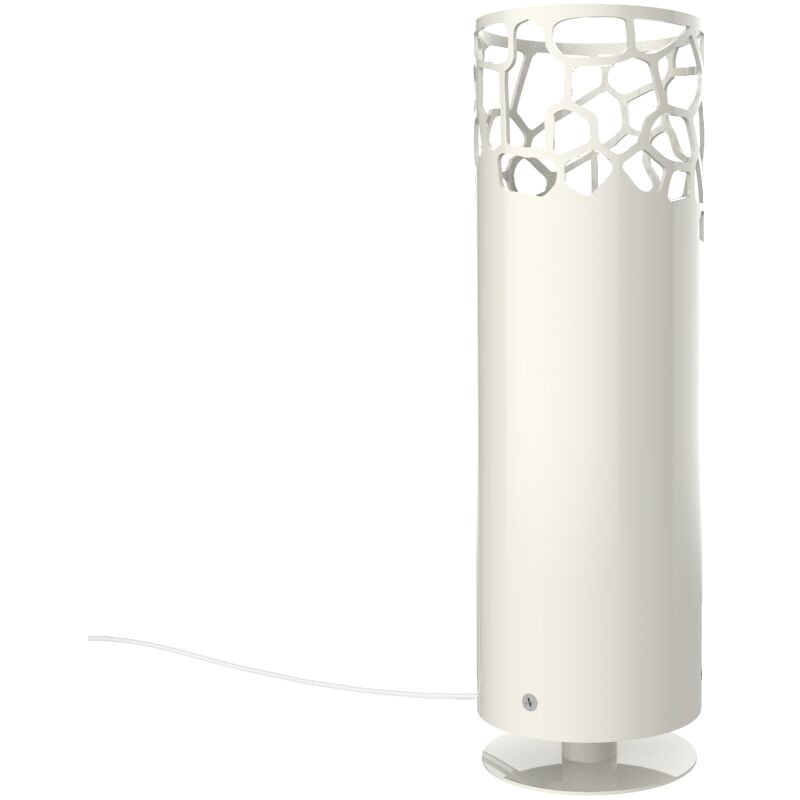 foto del prodotto organic lampada da terra, 1x e27, max 42w, metallo, bianco lucido, h.30cm lumicom