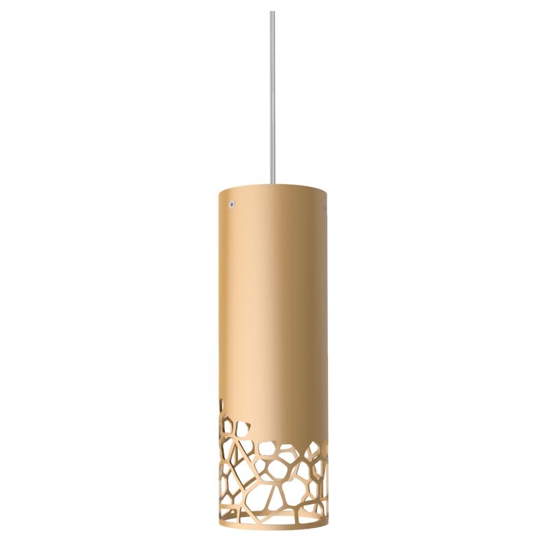 foto del prodotto organic sospensione, 1x e27, max 42w, metallo, anodic gold, h.30cm lumicom