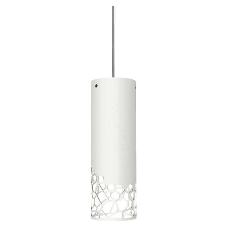 foto del prodotto organic sospensione, 1x e27, max 42w, metallo, bianco opaco, h.30cm lumicom