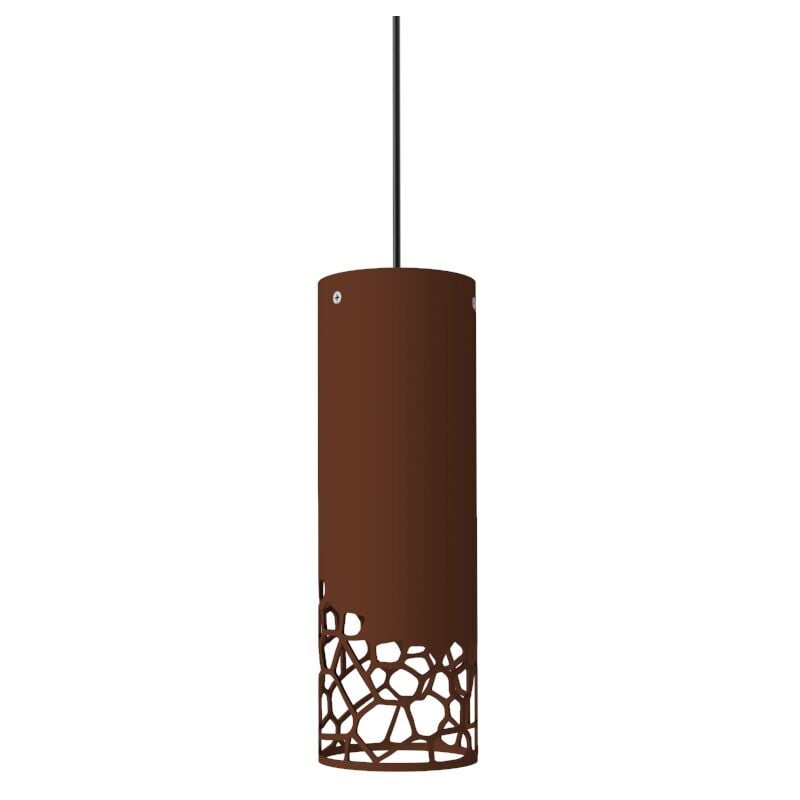 foto del prodotto organic sospensione, 1x e27, max 42w, metallo, corten opaco, h.30cm lumicom